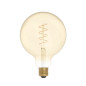 2 Suspensions multiples sur-mesure 5 lampes - Rosace métal Dorée vintage XXL