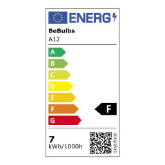 Ampoule LED Goutte A60 Demi Sphère Dorée 7W E27 Dimmable 2700K