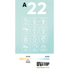 Ampoule LED Goutte A60 Demi Sphère Cuivrée 7W E27 Dimmable 2700K