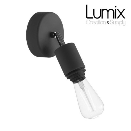 Applique murale étanche IP65 - lampe orientable - NOIR