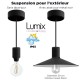 Lampe en suspension pour l'extérieur - Luminaire sur-mesure étanche IP65 - Douille à bague