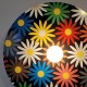 Applique disque Helios Flowers - Disque 40 cm environ Aluminium imprimé