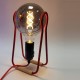 Lampe à poser avec ampoule G125 et baladeuse LB2 bakelite