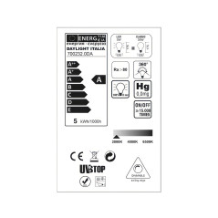 Ampoule Globe LED  dorée G125 LOVE
