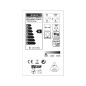 Ampoule Globe LED  dorée G125 LOVE pour lampe à poser