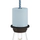 Private - Pendant light Medusa 5 lamp sockets with rings or smooth choice