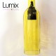 Pendant light bottle in yellow tinted glass - E14 or E27 socket of your choice