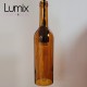 Pendant light bottle in yellow tinted glass - E14 or E27 socket of your choice