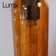 Pendant light bottle in yellow tinted glass - E14 or E27 socket of your choice