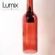 Pendant light bottle in yellow tinted glass - E14 or E27 socket of your choice