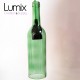 Pendant light bottle in yellow tinted glass - E14 or E27 socket of your choice
