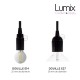 Pendant light bottle in yellow tinted glass - E14 or E27 socket of your choice