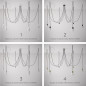 Suspension multiple OCTOPUS 7 Métal - Câble textile extra-souple NOIR