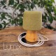 Solid wood lamp from Aulne lacquer E27 socket and natural textile linen cable