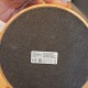 Tischleuchte aus massiver Eiche, reines Messing und geschmolzenes Glas