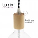 PRIVATE - Kabel 5.10 m Jute mit Holzfliegerhalter