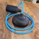 Suspension porte-douille et rosace silicone Noir