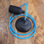 Suspension porte-douille et rosace silicone Noir