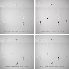 Différentes finitions de la suspension Octopus