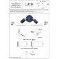 Applique murale double lampe - Mini ampoule GU10