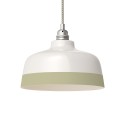 Sage Green White Ceramic Suspension - Handmade in our workshops