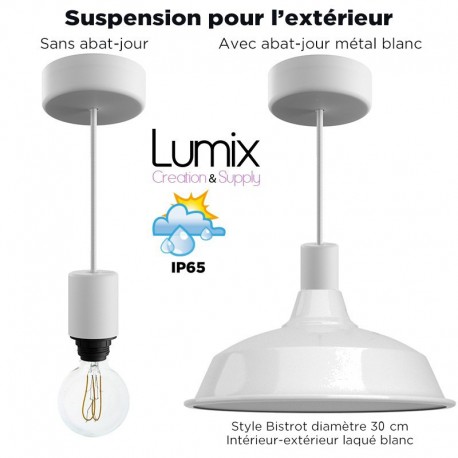 PRIVÉE - 3 SUSPENSIONS IP65 + BALADEUSE IP65 ET DIVERS