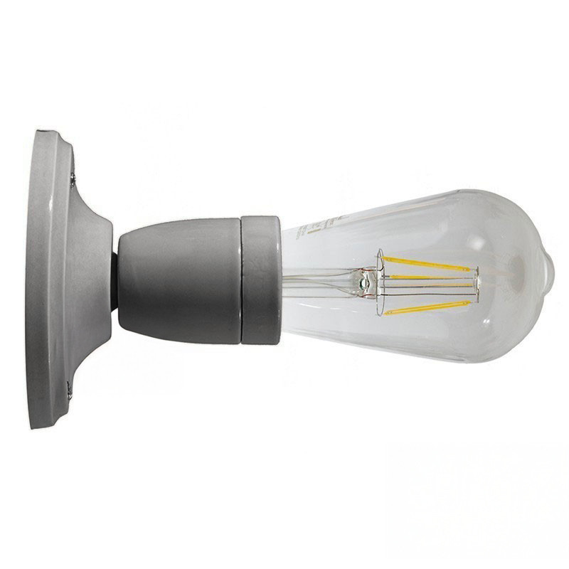 Lampe applique porcelaine noire en plafonnier ou en applique murale