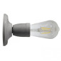 Lampe applique porcelaine grise en plafonnier ou en applique murale Lampe applique porcelaine grise en plafonnier ou en applique murale