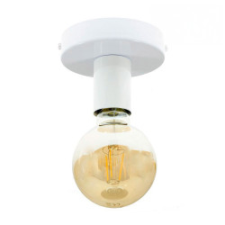 Lampe plafonnier ou en applique murale - Couleur métal blanc