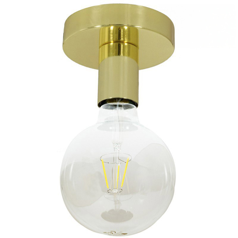 Lampe plafonnier couleur métal laiton
