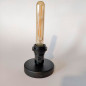 Lampe plafonnier ou en applique murale - Métal et douille bakélite Noir