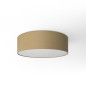 Plafonnier rond revêtement toile Noisette - Diam 38/48 cm Plafonnier rond revêtement toile Noisette - Diam 38/48 cm