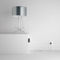 Lampe baladeuse câble textile souple blanc effet soie