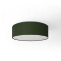 Plafonnier rond revêtement toile Vert foncé - Diam 38/48 cm