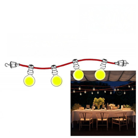 Guirlande lumineuse sur-mesure pour l'intérieur ou l'extérieur