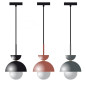 Luminaire en suspension dômes métal - Création sur commande Luminaire en suspension dômes métal - Création sur commande