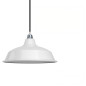 Suspension Bistrot métal revêtement extérieur émail blanc Suspension Bistrot métal revêtement extérieur émail blanc