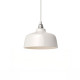 Suspension COPPA forme cloche en céramique blanche fait main