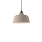 Suspension céramique COPPA forme cloche en céramique Gris Tourterelle fait main Suspension céramique COPPA forme cloche en céramique Gris Tourterelle fait main