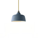 Suspension céramique forme cloche Bleu de Cobalt fait main
