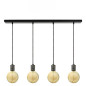 Suspension FIX MULTIPLE douille moderne E27 à bague - Pavillon rectangulaire métal 900 mm