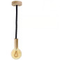 Suspension grosse corde 16 mm noir brillant