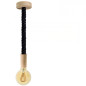 Suspension grosse corde 30 mm textile noir brillant