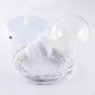 Suspension simple 1 sortie pour abat-jour - câble textile blanc torsadé