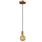 Suspension simple porte-douille et rosace bronze satiné Suspension simple porte-douille et rosace bronze satiné
