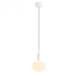 Suspension simple porte-douille et rosace silicone Blanc