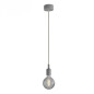 Suspension simple porte-douille et rosace silicone Gris