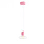 Suspension simple porte-douille et rosace silicone Rose