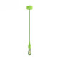 Suspension simple porte-douille et rosace silicone Vert clair