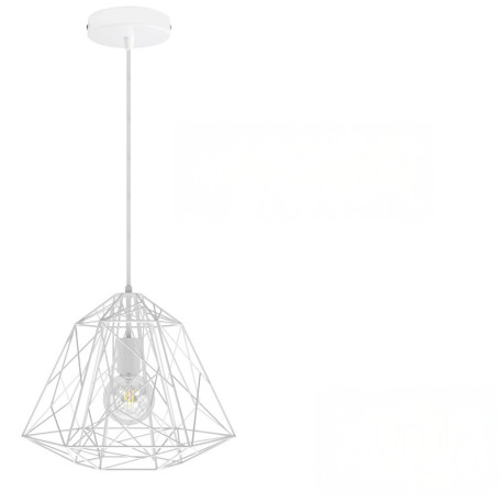 Suspension Sky Apollo en métal blanc - douille E27